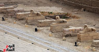 أمين "الأعلى للآثار" يتابع مشروعات تطوير الكرنك وتجهيز الحفل العالمى لافتتاح طريق الكباش