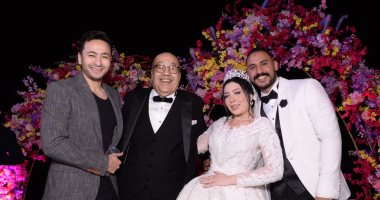 نجوم الفن والغناء فى حفل زفاف ابنة حجاج عبدالعظيم.. صور