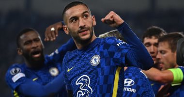حكيم زياش هدافا تاريخيا للمغاربة فى دورى أبطال أوروبا بالتساوى مع الشماخ