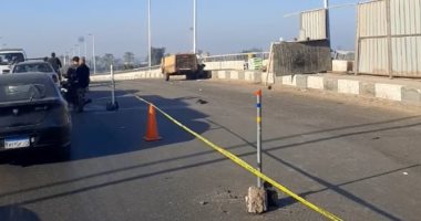 كثافة مرورية بطريق إسكندرية الزراعى بسبب أعمال صيانة كوبرى قها.. صور
