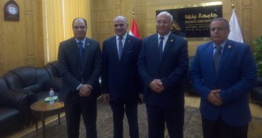 رئيس جامعة الأقصر يزور جامعة بنها لبحث التعاون المشترك ويشارك فى تحكيم رسالة دكتوراه.. صور