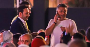 مصطفى قمر يحضر حفل سميرة سعيد وزياد برجى بمهرجان الموسيقى العربية