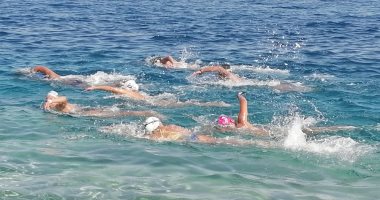 مهرجان سباحة الفراعنة ينطلق بالغردقة بمسافة 2 كيلو متر فى المياه المفتوحة.. لايف