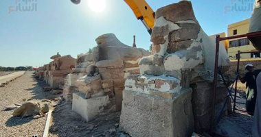 قبل حفل طريق الكباش بالأقصر.. شاهد أبطال الترميم والعمال والأثريين