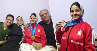 بطلة من شبرا.. أحرزت ذهبية المصارعة فى بطولة البحر المتوسط.. انتزعت الميدالية من بطلة اليونان على أرضها.. رانيا فتحى: دخلت اللعبة بالصدفة وإن شاء الله أحقق ميداليات أكثر.. ونفسى أحفر أسمى زى بطلات مصر فى المجال