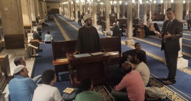 بدء انعقاد حلقات رواق القرآن الكريم بالجامع الأزهر بنظام الحضور المباشر