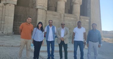 وفد الأمم المتحدة للتنمية الصناعية يزور معبد دندرة بمحافظة قنا