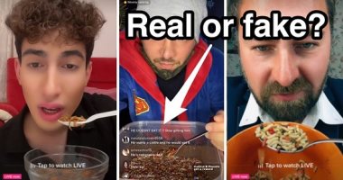 تناول الحشرات أحدث حيل مستخدمو تطبيق "TikTok" لكسب المال .. فيديو