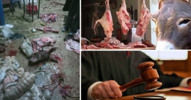 ضربات أمنية متلاحقة لضبط ذبح الحمير وبيع لحومها.. والجريمة لا يوجد فى قانون العقوبات مادة صريحة تعاقب على الاتجار فى لحوم الحمير.. قانونى: تقع تحت طائلة جريمة الغش التجارى.. والعقوبة تصل للحبس 3 سنوات والغرامة