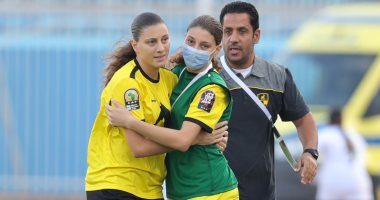 نهى ممدوح لاعبة دجلة تسجل الهدف الأول فى تاريخ دورى أبطال أفريقيا للسيدات