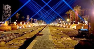15 صورة ترصد التجهيزات العالمية لطريق الكباش قبل الحفل المنتظر بقلب الأقصر
