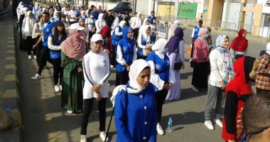 ماراثون جري فى بنى سويف لتشجيع الشباب على ممارسة الرياضة.. صور