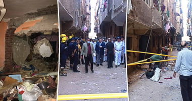 انفجار ماسورة غاز يتسبب فى وفاة 4 أشخاص وإصابة 5 بالطالبية.. انتقال مدير أمن الجيزة لموقع الحادث.. المعاينة: تسبب فى تحطم جدران 3 شقق لـ3 عقارات.. ووالد مصاب: الحيط وقعت على أولادى وجارى وزوجته وأحفاده توفوا