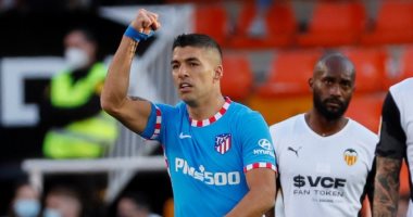 سواريز يلدغ فالنسيا في تقدم أتلتيكو مدريد 1-0 في الشوط الأول.. فيديو