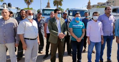 رئيس جهاز "برج العرب الجديدة" يتفقد استعدادات مواجهة الأمطار الغزيرة بموسم الشتاء