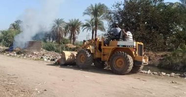 رفع 85 طن مخلفات وقمامة فى حملات نظافة بقرى المنيا
