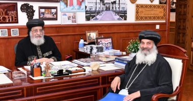 البابا تواضروس الثانى يستقبل أسقف إيبارشية روما وتورينو بالمقر الباباوى