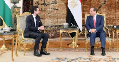 الرئيس السيسى يشيد بمشاركة ولى عهد الأردن فى دورات سابقة من منتدى شباب العالم