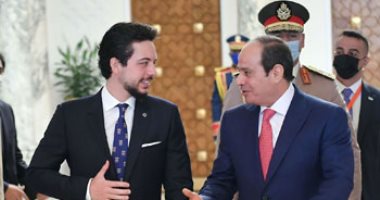 الرئيس السيسى يستقبل ولى عهد الأردن بقصر الاتحادية