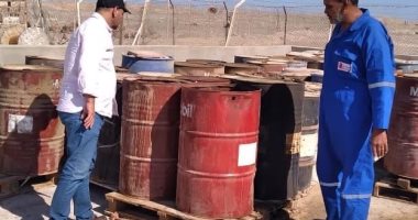 مدينة رأس غارب تشن حملة تفتيشية على شركات البترول بمنطقة جبل الزيت.. صور 