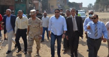 حياة كريمة.. نائب محافظ بنى سويف يتفقد مشروعات قرى دلاص وطنسا ناصر