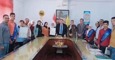 تكريم الطلبة الفائزين بمسابقة المخترع الصغير بشمال سيناء