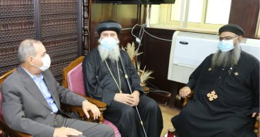 محافظ كفر الشيخ ونائبه يستقبلان نيافة الأنبا ماركوس مشيداً بالمشروعات القومية 