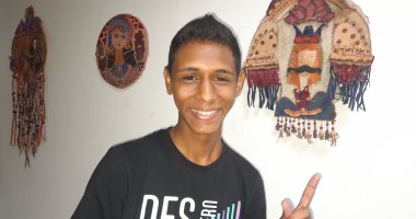 أنامل ذهبية.. شاهد الإبداع بلوحات طلاب التربية النوعية بأسوان تزين المعرض الثانى للكتاب