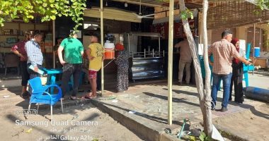 حصر التعديات على خطوط التنظيم والاشغالات بحى المساعيد بالعريش
