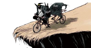 المليشيات المسلحة تسعى لجر العراق إلى الهاوية فى كاريكاتير سعودى
