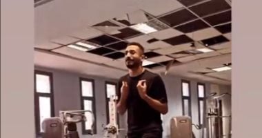 حسام عرفات لاعب إنبى يواصل التأهيل من إصابة الرباط الصليبى