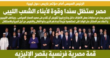 اليوم السابع.. الرئيس السيسي من باريس: مصر ستظل سندا وقوة لأبناء الشعب الليبى