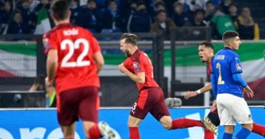 منتخب إيطاليا يتعادل مع سويسرا 1-1 فى شوط مثير بتصفيات كأس العالم.. فيديو