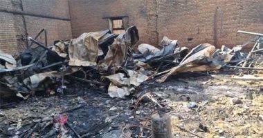 رفع آثار حريق معرض طهطا فى سوهاج والنيابة تشكل لجنة لحصر التلفيات.. فيديو