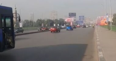 طقس معتدل بالقاهرة وسيولة مرورية أعلى كوبري أكتوبر .. لايف