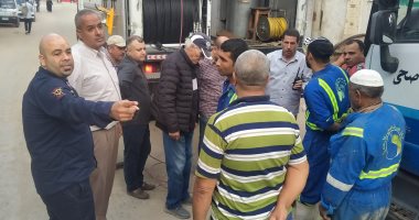 شركة الصرف الصحى باإسكندرية تعلن بدء إصلاح هبوط أرضى بحى المنتزة 