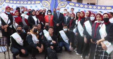 قافلة متكاملة من جامعة المنوفية للكشف والعلاج المجانى ومحو الأمية لأهالى محلة سبك
