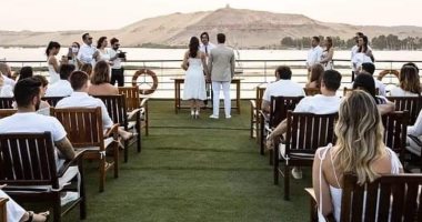 حفل زفاف عروسين من البرازيل بحضور 80 برازيليًا على متن مركب سياحى بالأقصر