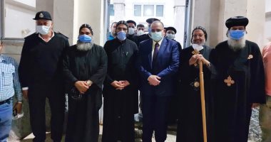 مدير أمن الأقصر يزور دير "مار جرجس" الرزيقات فى ختام الاحتفالات السنوية للدير