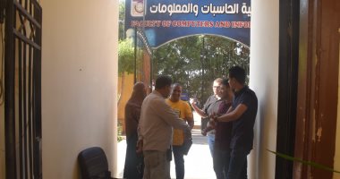 جامعة الأقصر تطبق قرار منع دخول الطلاب والموظفين غير المطعمين بلقاح كورونا.. صور