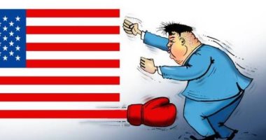 كاريكاتير اليوم.. مباراة قتالية بين كوريا الشمالية وأمريكا