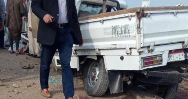 مصرع شخص وإصابة 3 آخرين فى حادث تصادم سيارتين بالطريق الإقليمى بالمنوفية