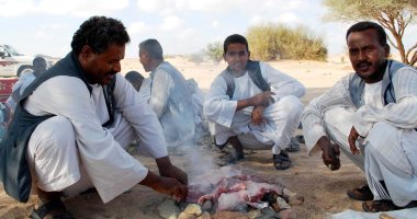 "حفلات شواء.. بالسلات والجَبنة" كيف احتفل شباب مدينة الشلاتين بسقوط الأمطار.. صور