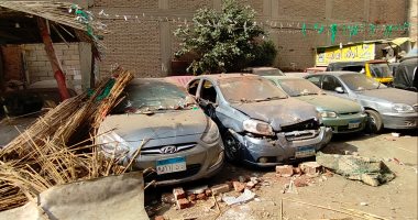 الداخلية: إصابة شخصين وتلفيات بـ13 سيارة فى انهيار عقار بولاق الدكرور