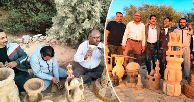 ترتاح فيه النفس ويصفو فيه الذهن.. نخل وسنط وصحبة على شاى الحطب.. سحر طبيعة الوادى الجديد فى أول متحف بيئى مفتوح لفن النحت على جذوع النخيل.. مقصد سياحى ومفرخة المبدعين.. صور وفيديو