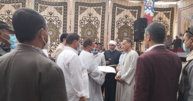 انتهاء مراسم الصلح بين عائلتين بعد جريمة قتل فى الفيوم  