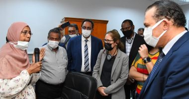 وفد البنك الدولى يتفقد المركز التكنولوجي بقفط ويجتمع مع أعضاء منتدى التنمية المحلية