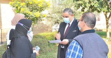 جامعة كفر الشيخ تواصل تطبيق قرار منع دخول الطلاب والعاملين بدون تلقي اللقاح.. صور