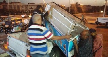 تحرير 18 محضر إشغالات بالشروق.. وتنفيذ 3 إزالة تعديات فى السادات