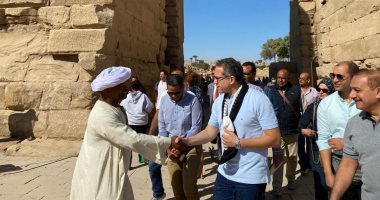 "الآثار" تواصل استعداداتها لاحتفالية "طريق الكباش" داخل معابد الأقصر (صور) 